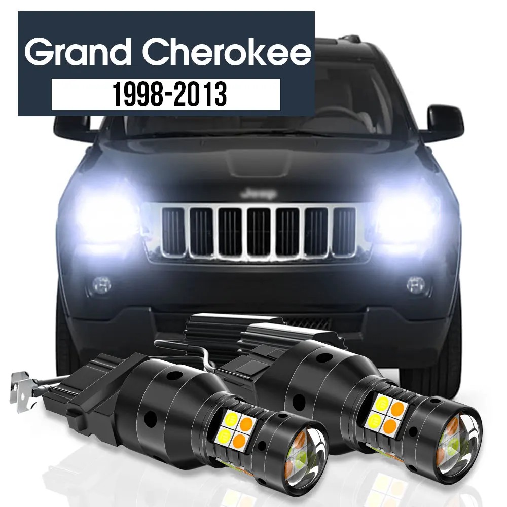 

2 шт., светодиодный двухрежимный сигнал поворота + дневной свет