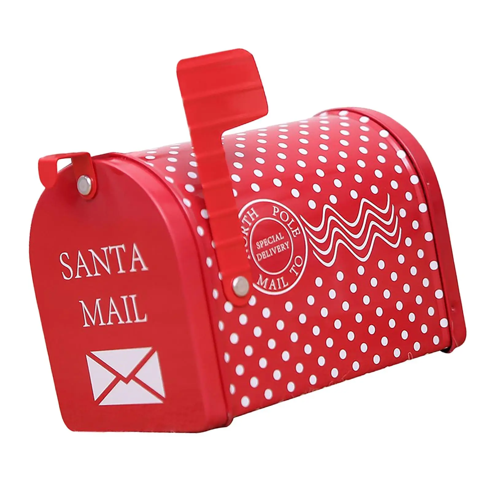Christmas Letter Mailbox/Mailbox Mailbox with Christmas Decoration in the Garden