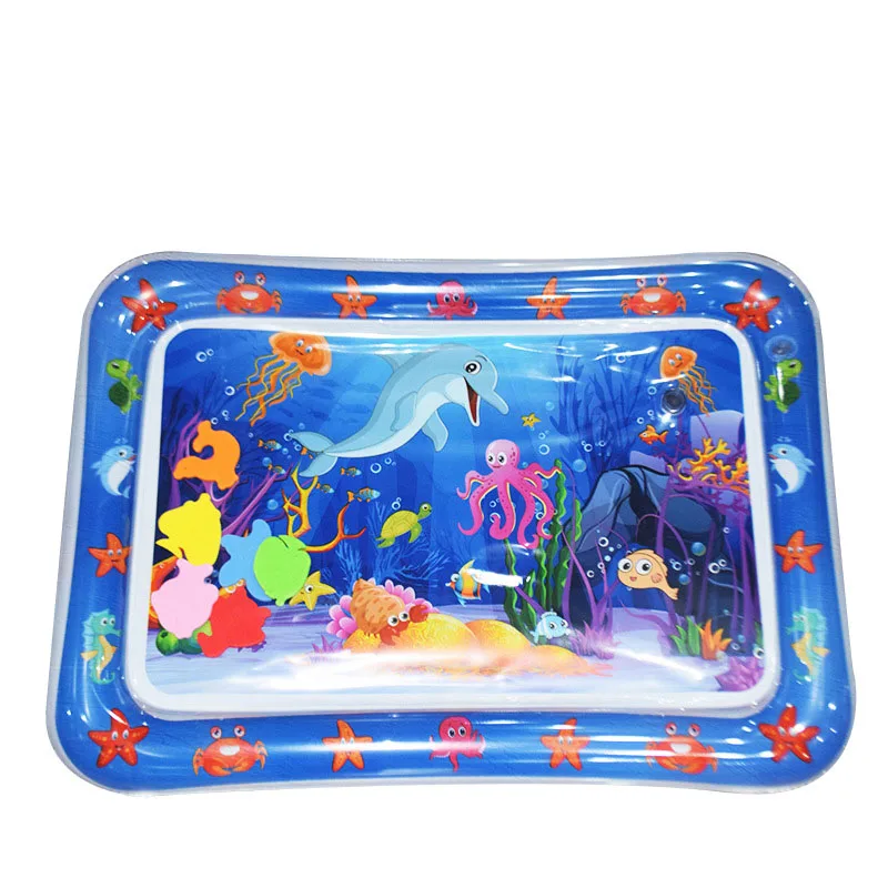 Baby Water Mat Inflatable Cushion Infant Toddler Water Play Mat for Baby Early Education Developing Summer Toy