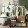 Garment Rack with Storage Shelves and Coat/Hat Hanging Hooks 2