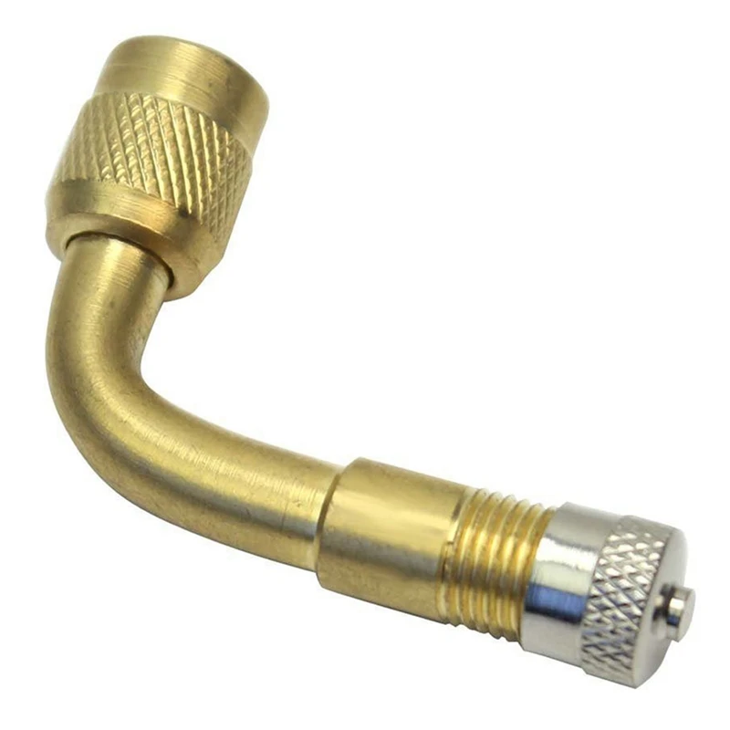 4X Motorcycle Car Tire Valve Extension Adapter-90 Degree Curve