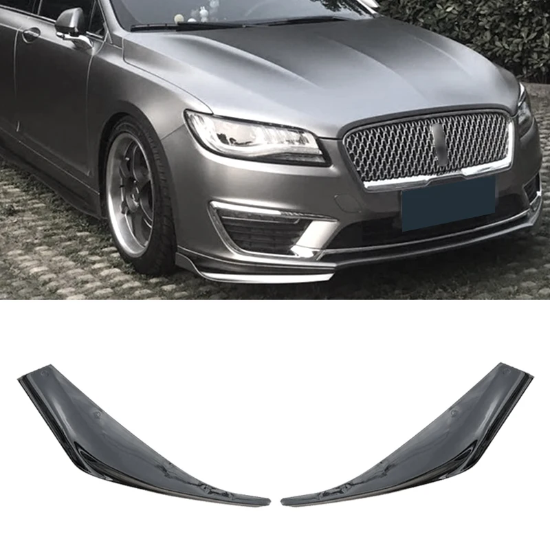Front Bumper Spoiler Protector Plate Lip Body Kit Carbon Surface Car