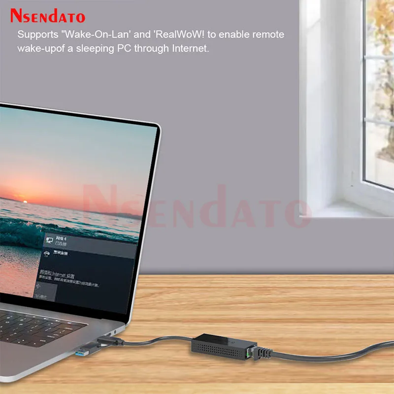 Wavlink USB-C 2.5 Lan 기가비트 이더넷 어댑터는 PC 노트북용 RJ45 네트워크 카드에 10/100/1000/2500Mbps 5Gbps USB 유형 C를 변환합니다.