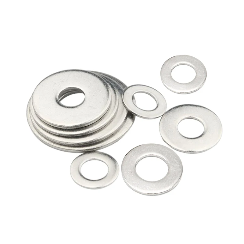 stainless steel washers Washer Stainless Steel 304 M1.6 M2 M3 M4 M5 M6 M8 M10 M12 M14 M16 M18 M20 M22 M24 Large Flat Metal Gaskets Plain Washers DIN9021