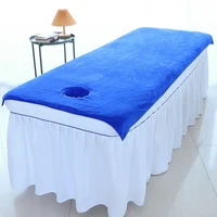 Beauty Bedsheet Cosmetic Salon Sheets Massage Treatment Soft Sheets Spa SPA Bed Table Cover Sheets with Hole 2