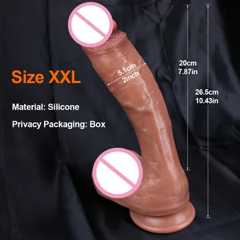 XXL Big Realistic Dildo Soft Silicone Penis Skin Feel Cock Female Masturbator Anal Plug Adultos Sex Toys Strapon Dick for Women 5