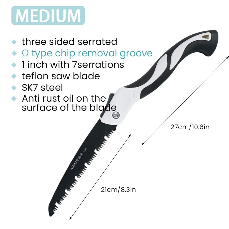 Multi Purpose Saw Folding Saw Hand Saw Handheld Saw Medium-Scale Woodworking Folding Saw Multifunction Cutting Wood Sharp Camping Garden Prunch Saw Tree Chopper Knife Hand Tools