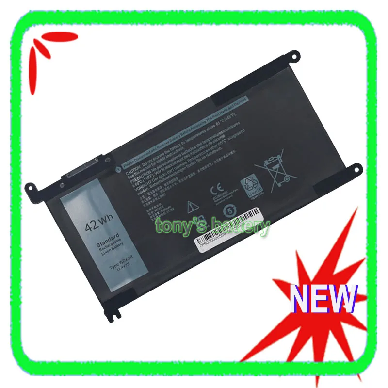

Новая батарея WDX0R для DELL Inspiron 13 5000 5368 5378 5379 7368 7378 14 7000 7460 15 7472 7560 7570 17 7580 5765 WDXOR