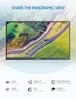 ARZOPA 14 pouces 1920x1080P IPS Mini moniteur Portable deuxième écran externe avec USB C HDMI pour Mac/ordinateur Portable/PC/Switch/PS/Xbox A1S 3