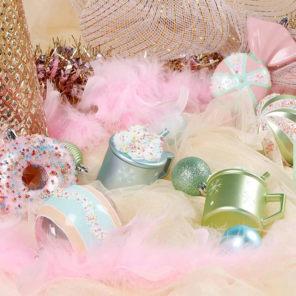 

Xmas Party Ornament Vibrant Electroplated Christmas Ball Ornament Sparkling Xmas Tree Pendant for Party Decor Colorful Hanging