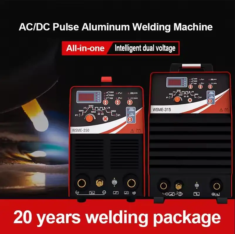 Heavy Industry Pulse Aluminum Welding Machine Multi functional AC/DC Argon Arc Welding Machine WSME-315/500 Dual Voltage