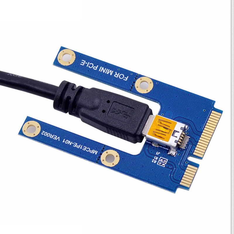 Mini Pcie do PCI Express 16X Riser do laptopa zewnętrzna karta graficzna EXP GDC BTC Mpcie do karta do kopania kryptowalut PCI-e