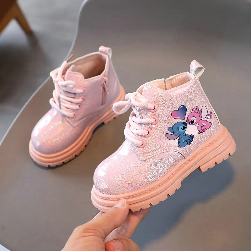 Children Boots Winter velvet Ankle Anime Cartoon Girl Flat Bottom Warm Toddler Boys Casual Shoes
