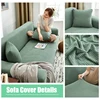 Jacquard Elastic Sofa Cover for Living Room Anti-dirty Washable ArmChair Sofa Slipcover Protector Home Couch Decor 1/2/3/4 Seat 4