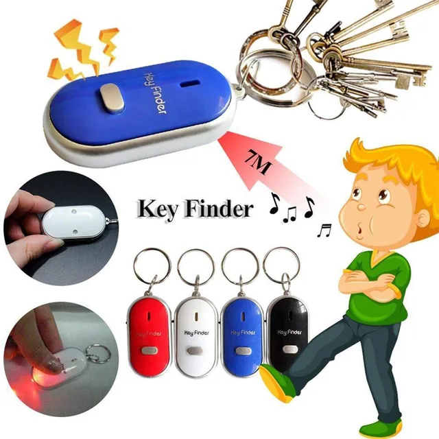 Voice Controlled Whistle Key Finder Compact Size Stylish Pet Keychain Locator Suitable for Bag Suitcase Luggage 2