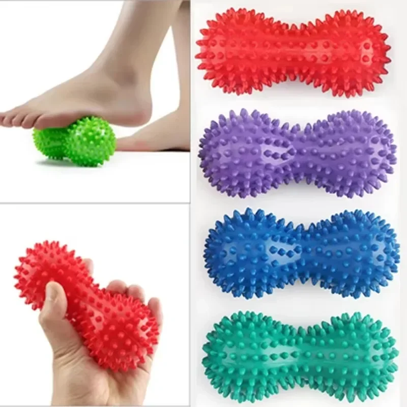 Foot Massage Roller Peanut Double Lacrosse Spiky Ball Myofascial Balls for Plantar Fasciitis Mobility Back Foot Arch Pain Relief 1