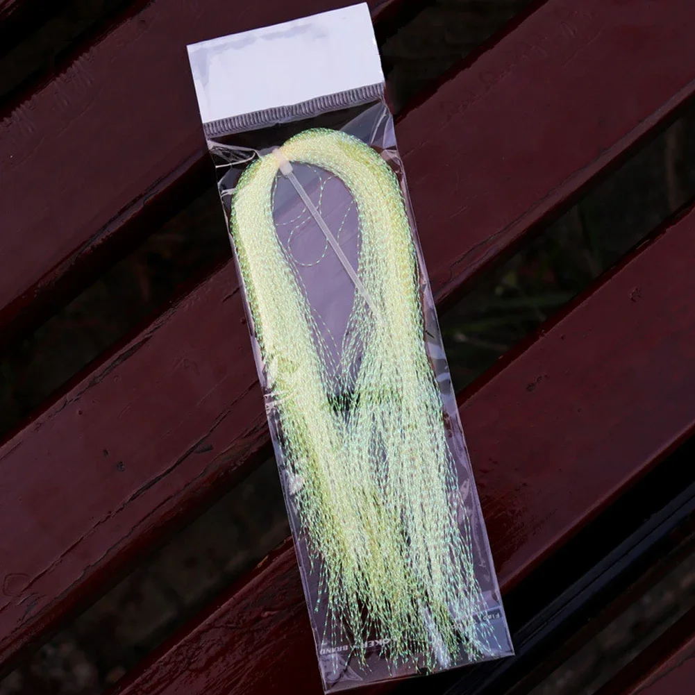 New Artificial Bait Twisted Flashabou Tinsel Fly Fishing Tying Crystal Flash For Jig Hook Shinning Fishing Lure Making Material