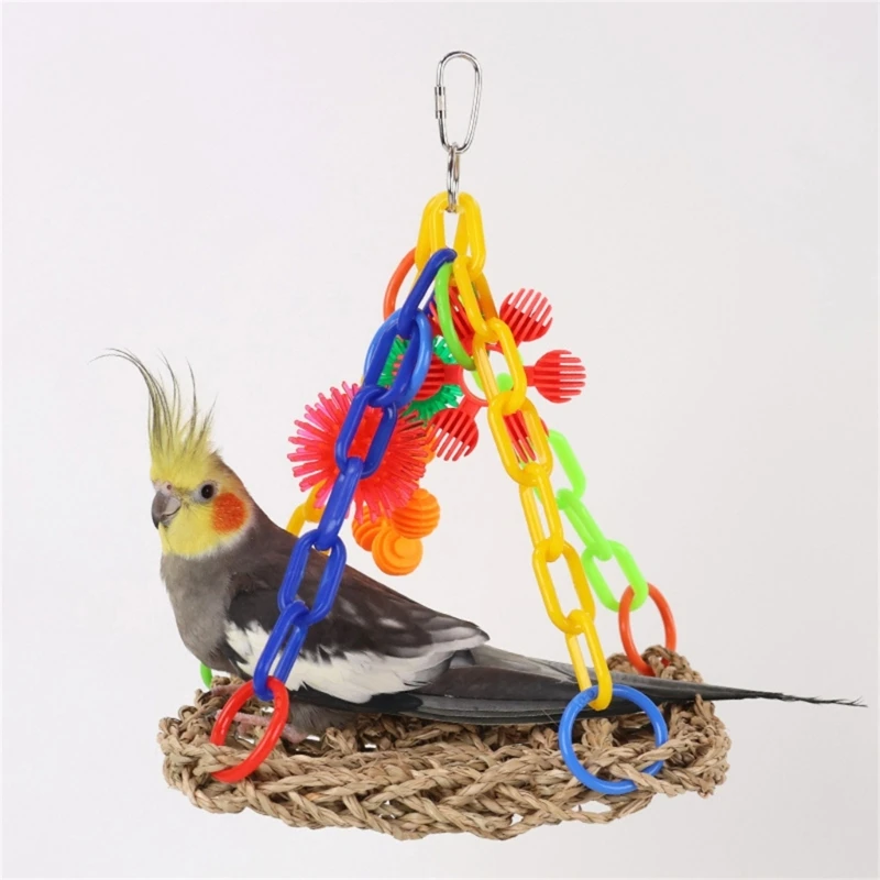 

Неразлучники Попугаи Волнистые попугайчики Клетка Окунь Стенд Качели Восхождение Плетеный гамак