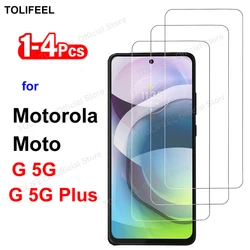 Premium Tempered Glass Screen Protector Film - HD Crystal Clear 9H Hardness - 1 Pcs (For Moto G 5G Plus)