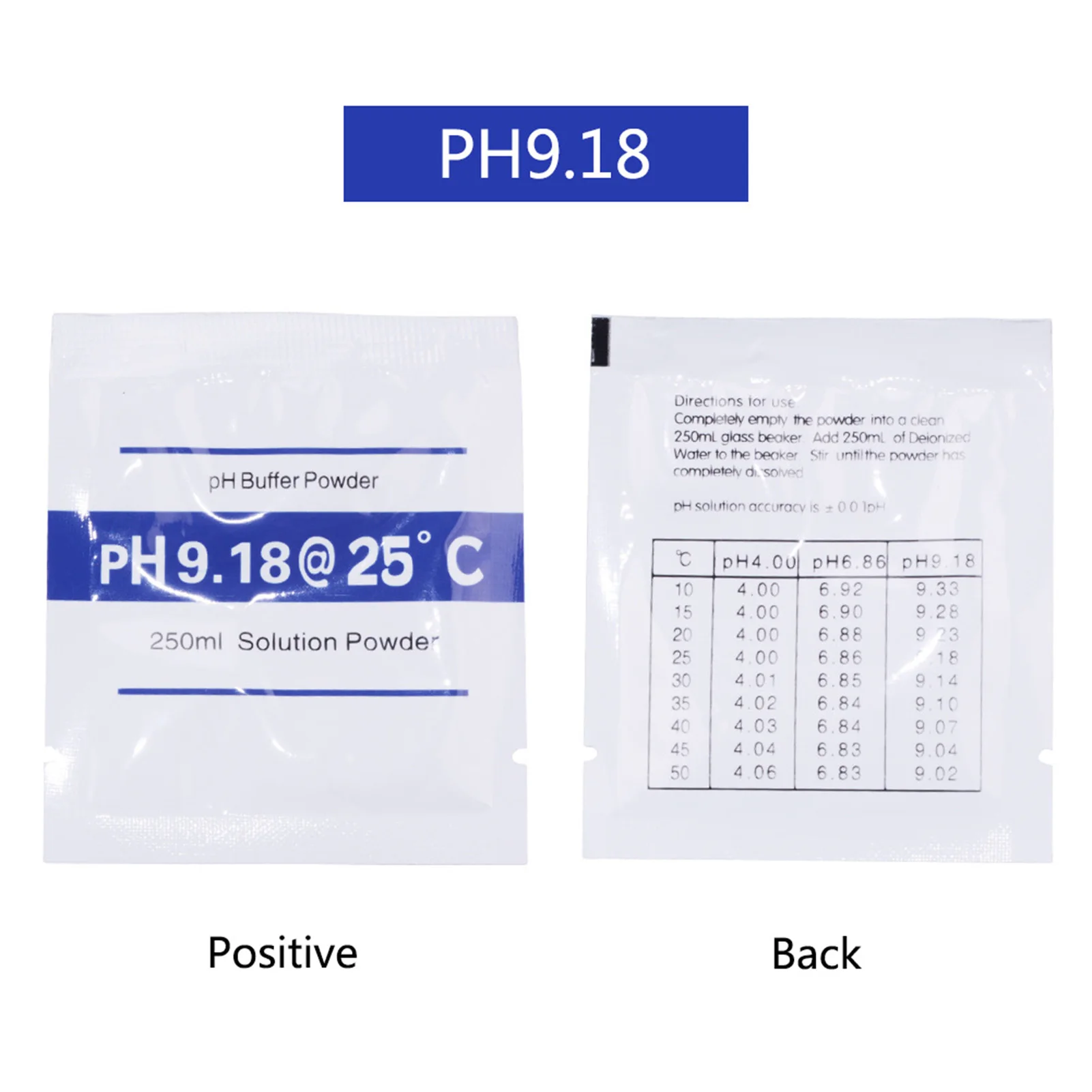 3pcs/set PH Test Meter Measure Calibration Solution PH Buffer Powder 4.01/6.86/9.18 Calibration Point