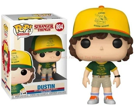 thumbnail image 1 of 2025 NUEVO Funko POP 5 estilos #424 Dustin #804 Dustin #828 Figura de PVC Modelo Muñecas Juguetes Regalo para niños Regalo de cumpleaños, 1 of 5