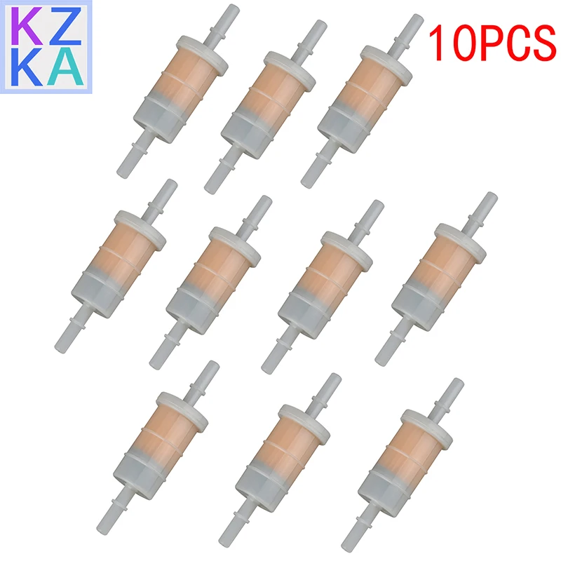 Muslimate 879885Q 10 Pezzi Filtro Carburante Compatibile Con Mercury Mariner 8Mm 5/16 Pollici 4 Tempi Fuoribordo 40/50/60 Hp 35879885Q