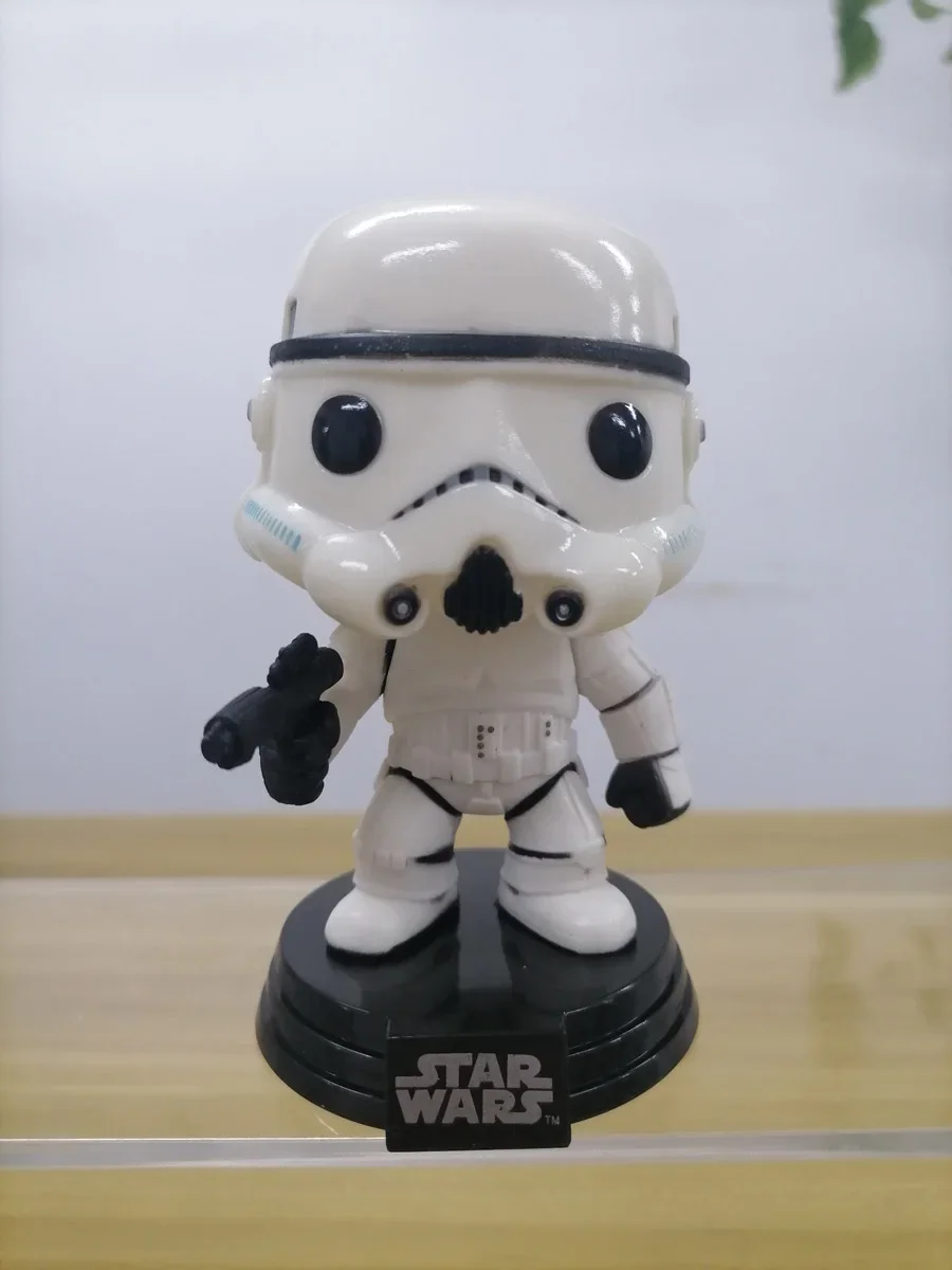 

Vinyl Figurine STAR WARS Stormtrooper Spring Head Doll Doll Collection Action Figure Tbale Ornaments Children Birthday Gifts