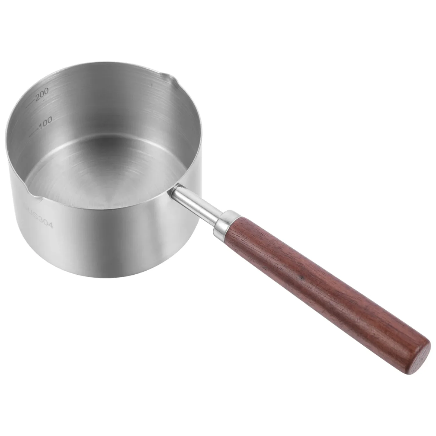 Stainless Steel Small Oil Pan Butter Melting Pot Work on Pans Nonstick Ceramics