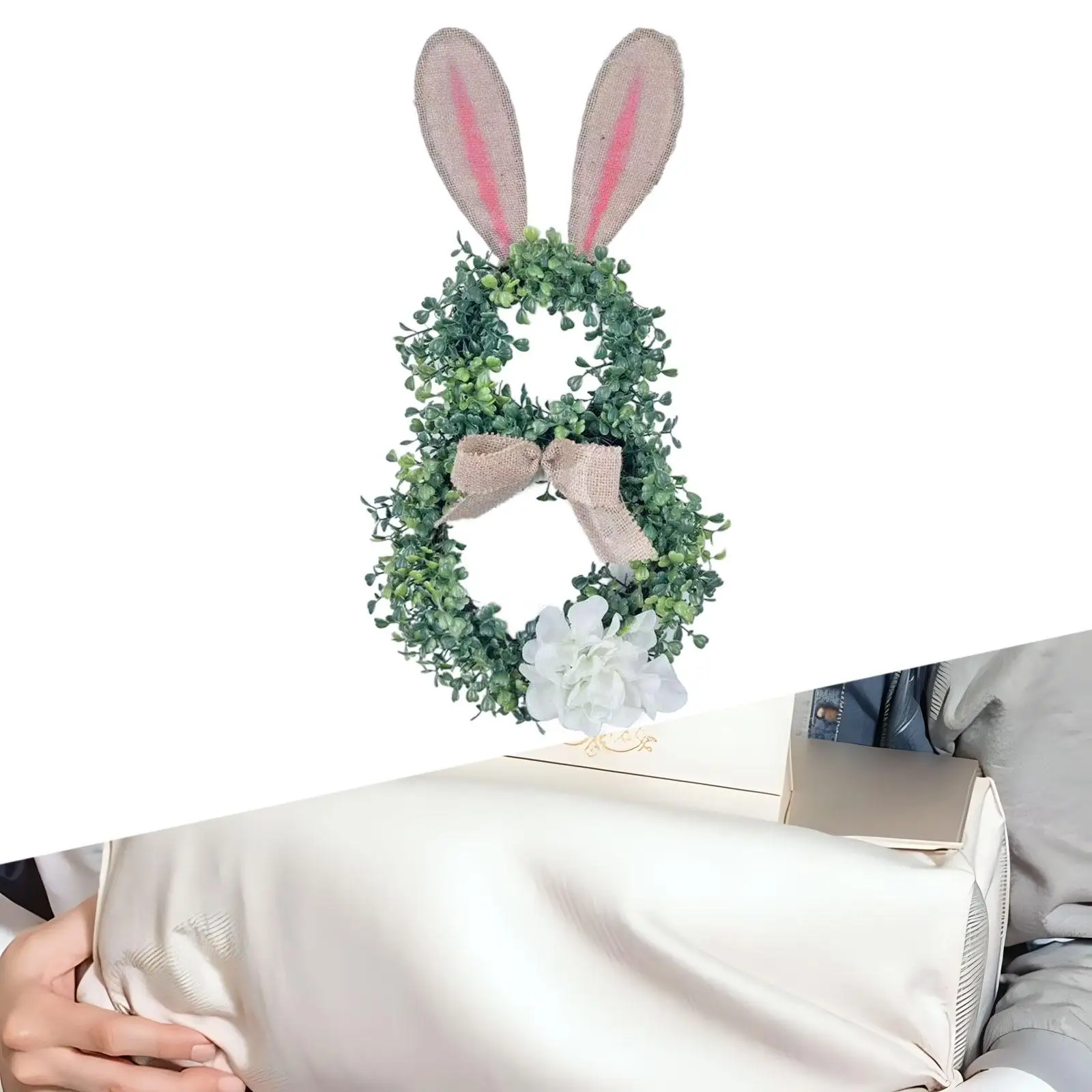 

Easter Wreath for Front Door Door Ornaments for Windows Office Living Rooms