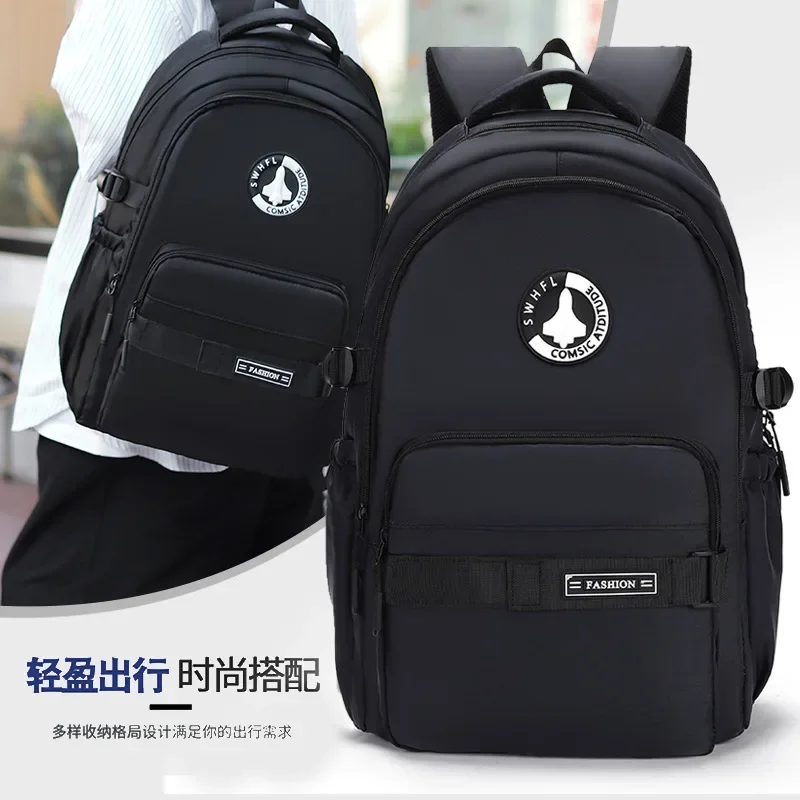 Men Women Backpacks Oxford Waterproof Business Computer Bag Casual Travel Large Capacity Senior High School Student Schoolbag