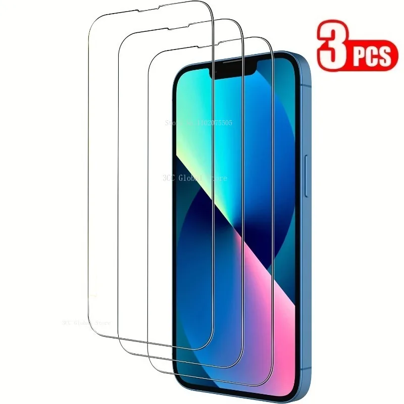 

Защитное стекло, закаленное стекло для IPhone 13 11 Pro Max 14 15 Pro Max 12 Pro XR XS Max 7 8Plus, 3 упаковки