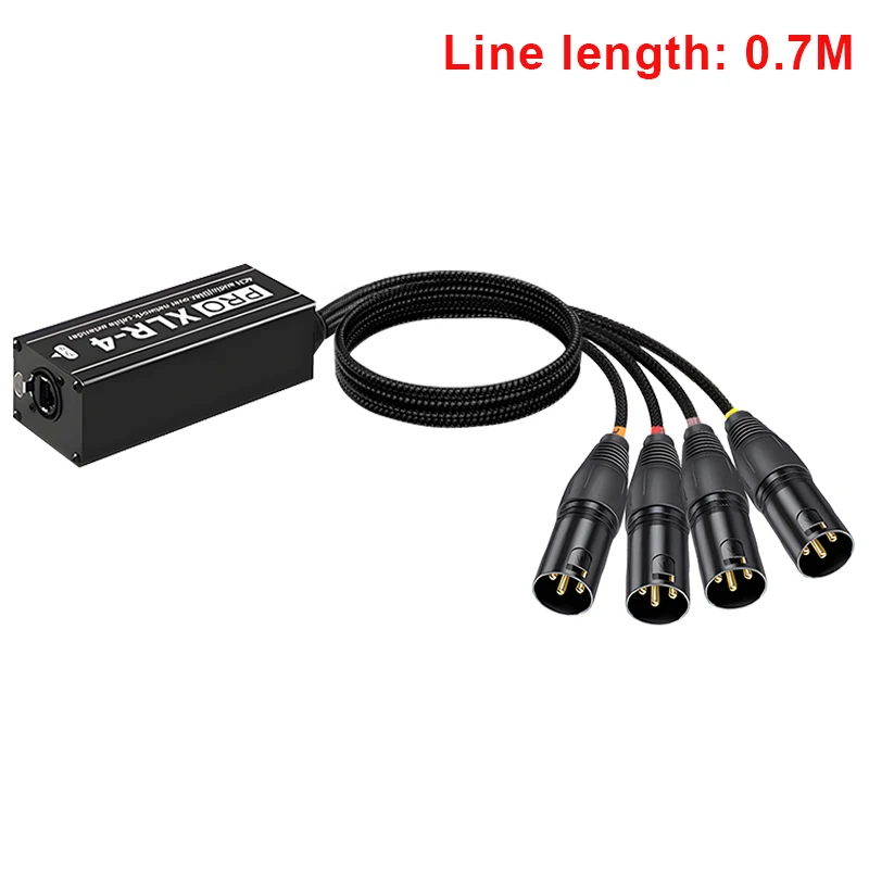 RJ45 CAT5 Korumalı 4 Kanallı 3 Pin XLR Erkek/Dişi Konnektörlü Çoklu Ağ Alıcı Kablosu Sahne Kayıt Stüdyosu için