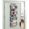 1pc, Door Mounted Storage Rack, Wall Mounted Fabric Storage Room Storage Space Suitable For Storage In Cabinets, Bathrooms 5