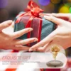 Wooden Base naments 15cm Glass Dome Display Case Transparent Dustproof Cover Eternal Flower Arrangement Decorative 3