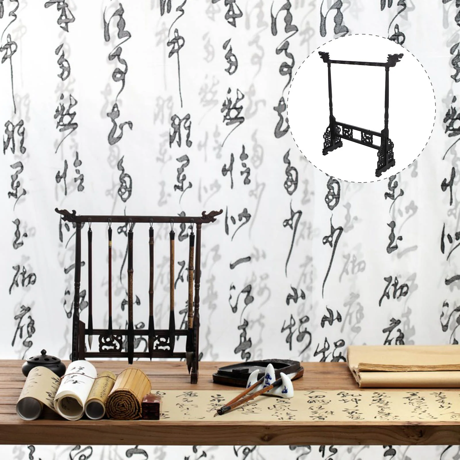 

Pen Hanging Office Supplies Calligraphy Sumi Brush Stand Chinese Rack Resin Ink