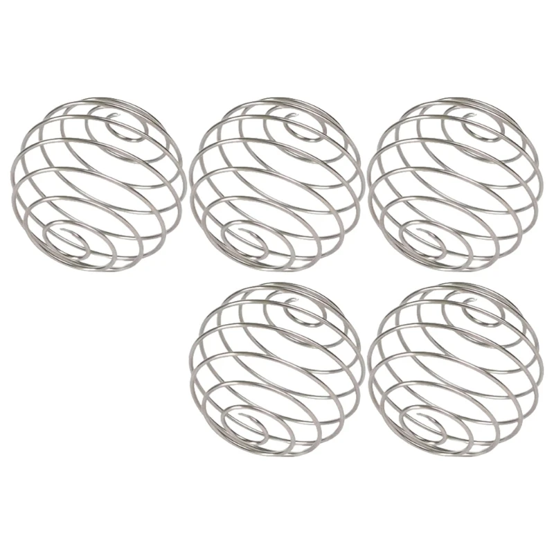 Stainless Steel Shakers Whisks Sphere for Smooth Drink 5pcs shaker bottle shaking cup