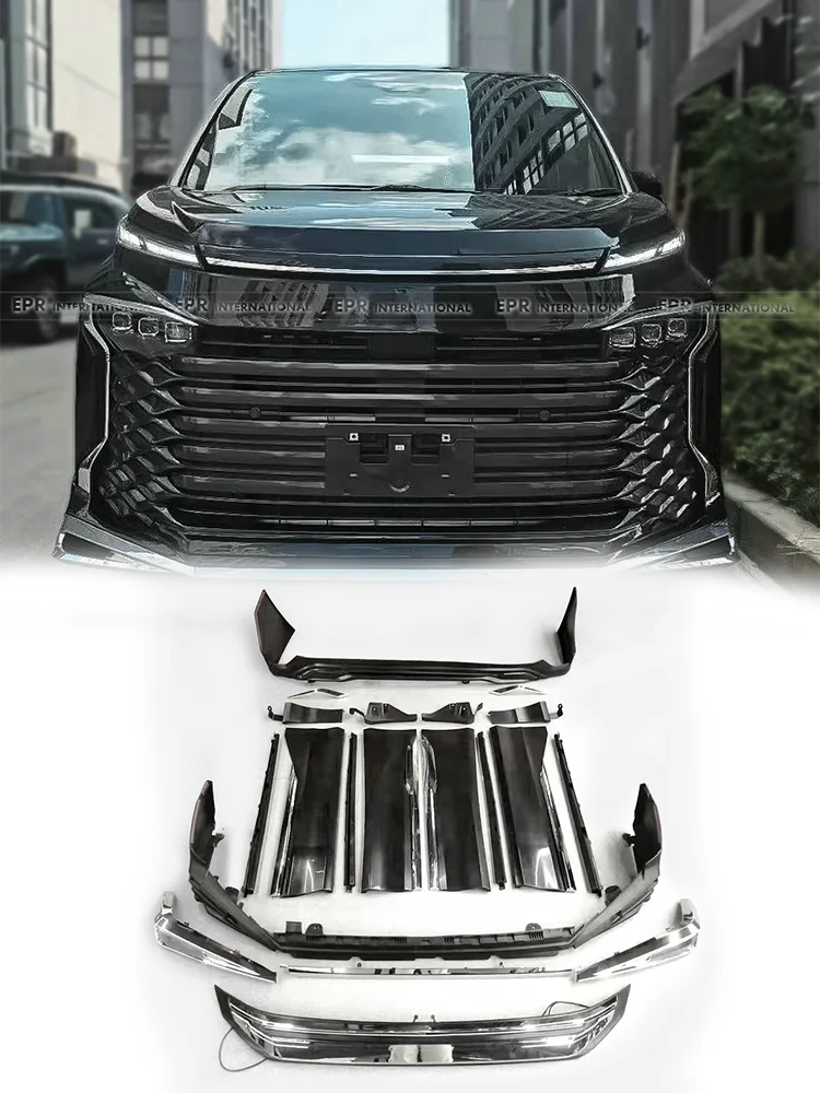 Voxy Mod For Toyota Voxy 90 Full Exterior Mod Kit (MOD Type) - Chrome Trim Added ...