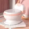 Baby Potty Training Toilet Seat Comfortable Backrest Cartoon Pots Portable Baby Pot For Children Potty Toilet Bedpan #WO 2