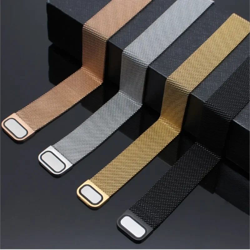 Elegant Milanese Loop Metal Bracelet Watch Band, 20mm/22mm, Universal Fit