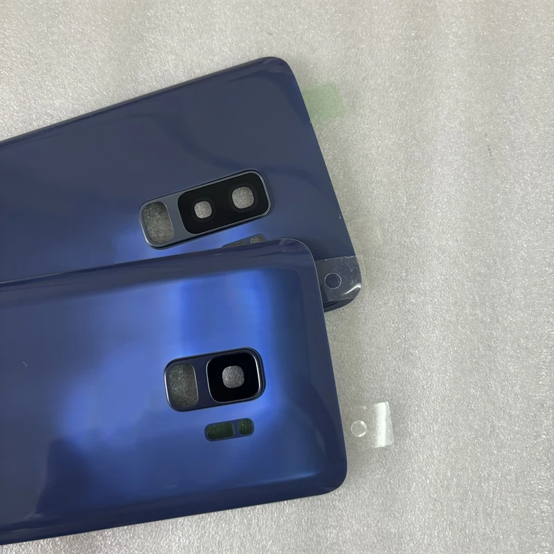 Samsung Phone Case Phone Back Cover Glass Battery Cover Glass Phone Back Cover Camera Lens Cover Phone Camera Lens Battery Back Cover Rear Door Glass Panel Housing Case Camera Lens Replace for Samsung Galaxy S9 G960 / S9 Plus G965 SM-G965F