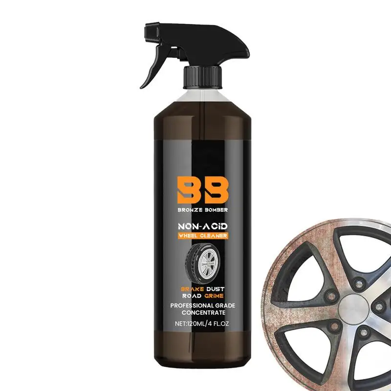 

Rim Cleaner 120ML Powerful Tire Cleaner Brake Dust Remover Automobile Wheel Cleaner Safe On Alloy Chrome And Painted Wheels