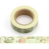 1PC 10M Decorative Retro World Map Washi Tape Paper for Planner Scrapbook Journaling Adhesive Tape 15mmx10m School Supply 1