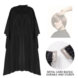 Barbershop Professional Hairdressing Cape with Silicone Neck (Black)