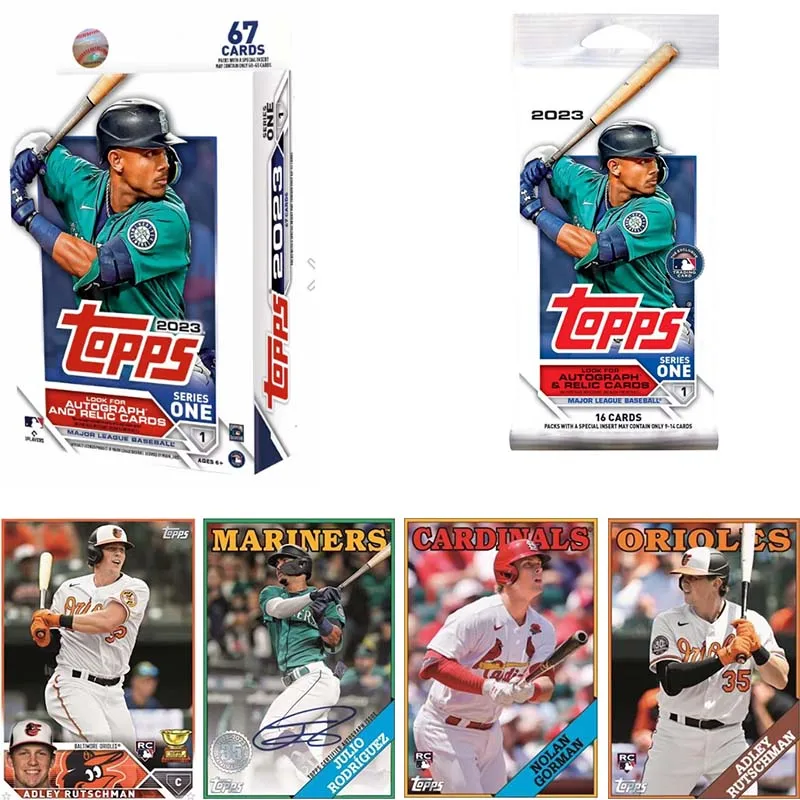 

2023 Topps Series 1 Baseball Hanger Box Office Limited Collection Card Fans Gift Children Idol People Signature