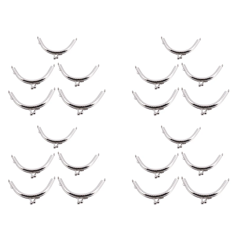 

Серебряный кошелек в стиле монет с 20 металлическими рамами и застежкой