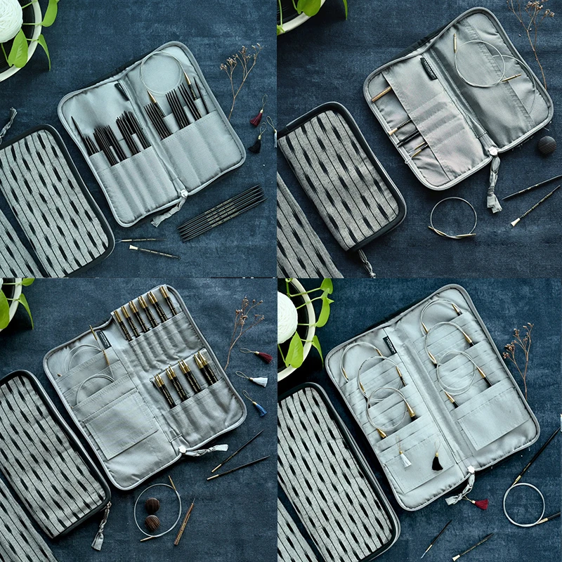 New Lantern Moon Ikat Knitting Needle Case In Four Types