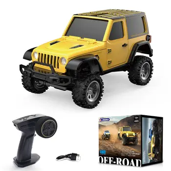 Auto RC Crawler 1/36 4WD Mini Veicolo Fuoristrada Radiocomandato con Sistema di Illuminazione, Modello Hobby Telecomandato, Regalo