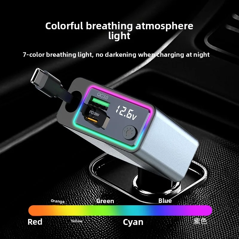 100W/200W QC3.0 PD Mini cargador de coche 12-24V encendedor de carga rápida cargador USB tipo C para Xiaomi Samsung Huawei iPhone Power - AliExprs 34 100W/200W QC3.0 PD Mini cargador de coche 12-24V encendedor de carga rápida cargador USB tipo C para Xiaomi Samsung Huawei iPhone Power - AliExprs 34