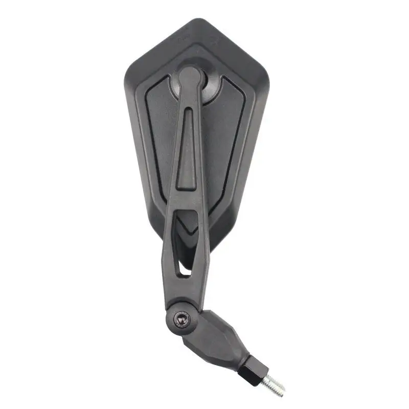 Universal Folding Motorcycle Mirror - Adjustable Handlebar Convex Lens for Custom Bikes & E-Bikes, Vibration-Proof Rearview