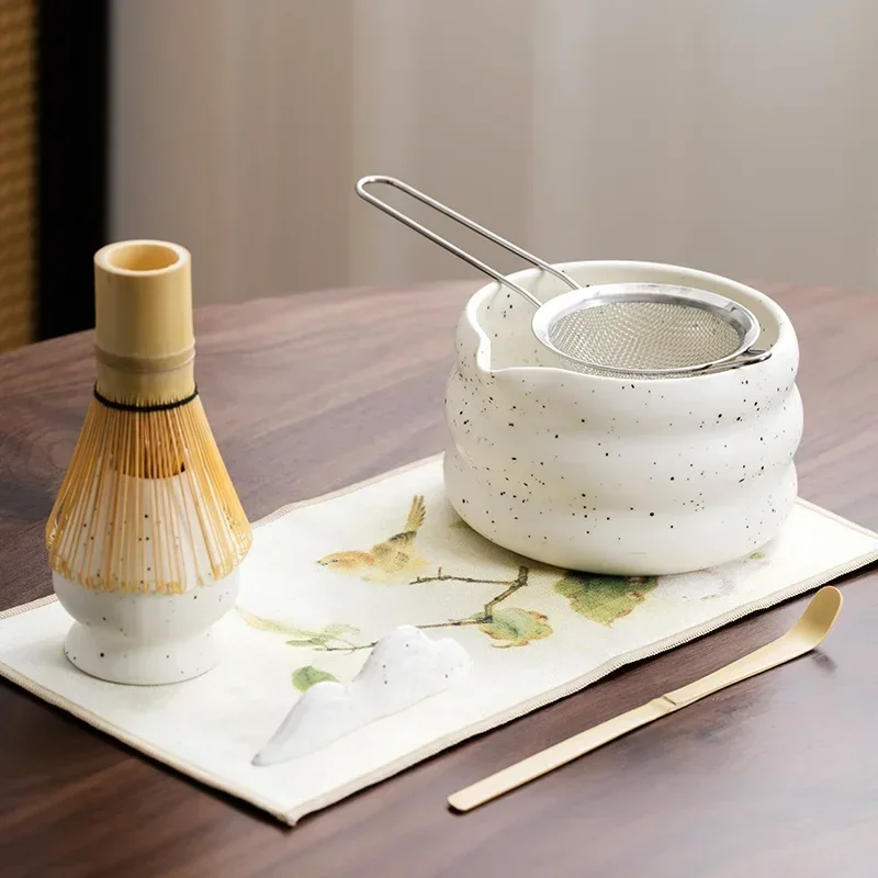 2/4/5/7/8PCS Japanese Matcha Tea Tools Set Bamboo Tea Spoon Ceremony Traditional Sets Home Tea-making Tools Accessories